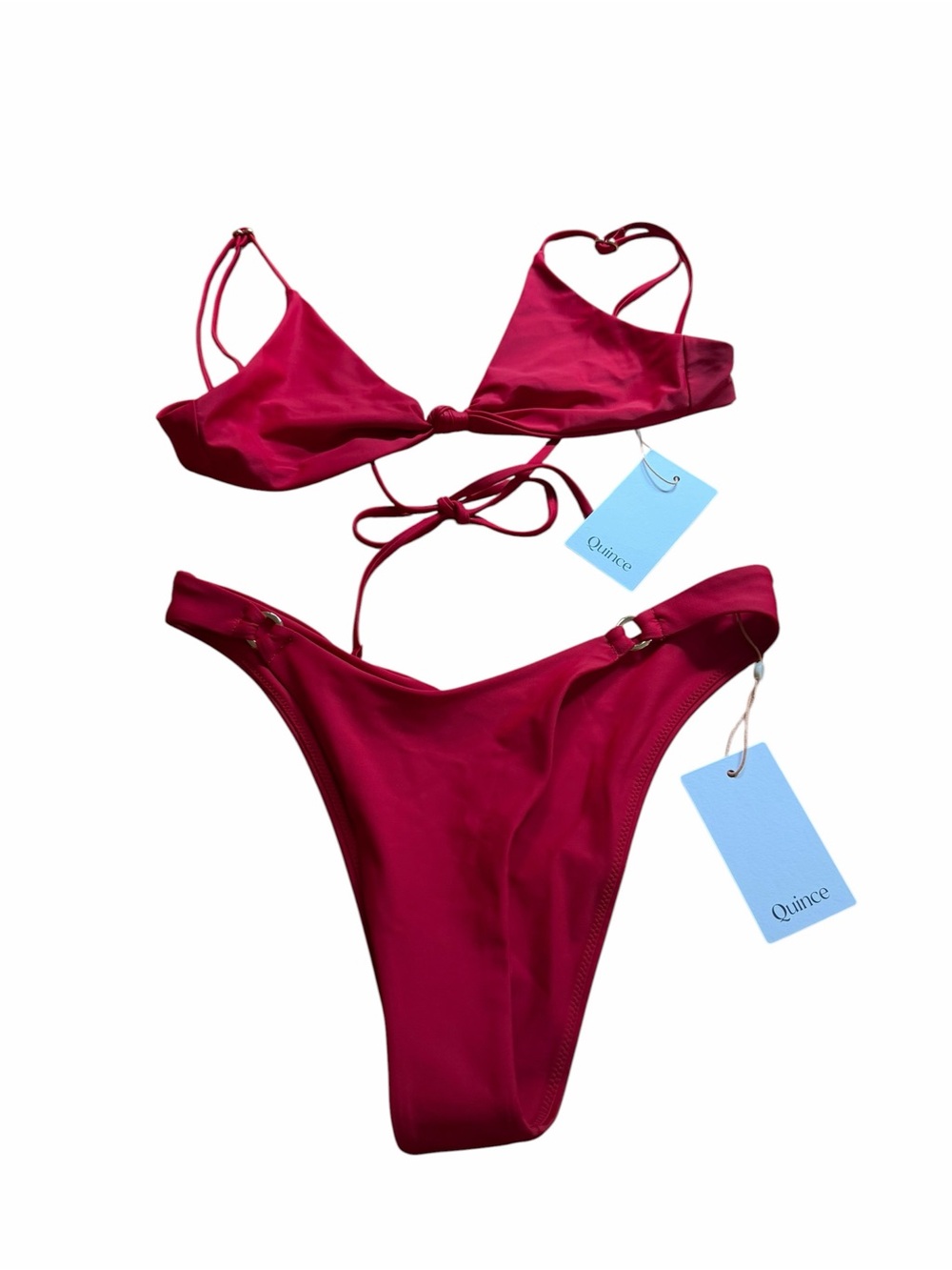 Quince Red Swim Bikini Set Size XS New with tags